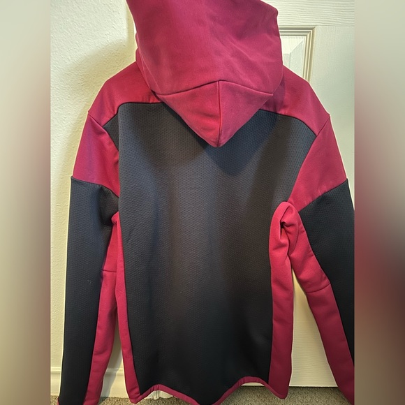 adidas Men ZNE AERORDY Full Zip - Legend Ink Power Berry - Picture 6 of 6